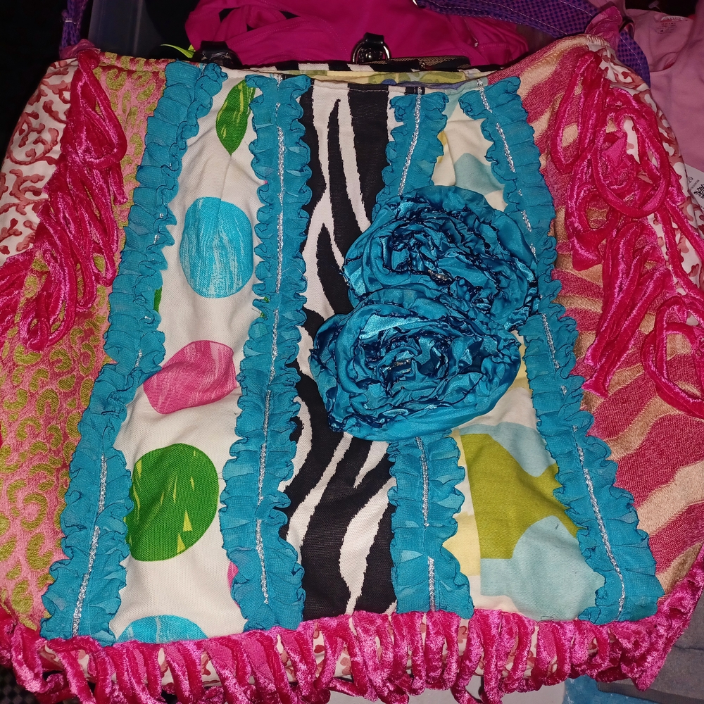 Colorful Patchwork Tote Bag